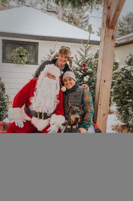 Look who came to visit our real estate office!   Ho Ho Ho!