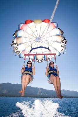 Parasailing is fun!