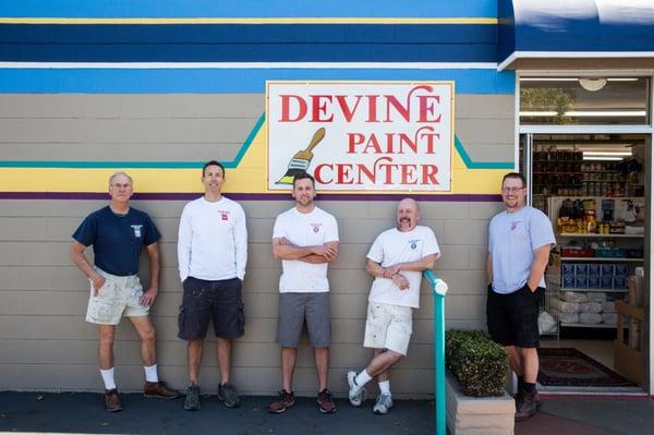 The Team outside the Devine Paint Center, Inc. in Napa, CA. Photo credit: Christophe Genty Photography