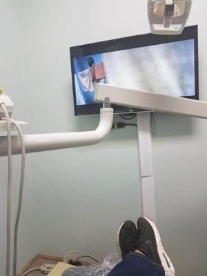 Television in the dental chair