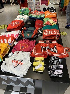 This clothing line for guess was really fresh and fun.