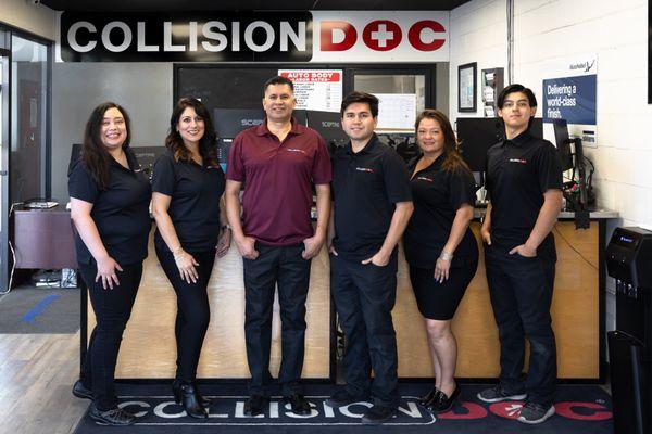 Our wonderful customer relations staff that can handle all of your collision repair needs in San Diego! We can handle all insurance claims.