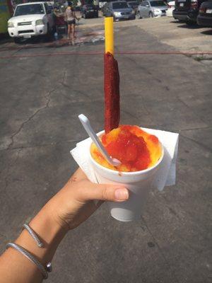 Mango + chamoy and tamarind straw!