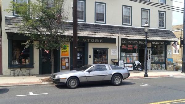 Great Scott! Back from 1985 to pick up some sticks for Doc Brown & Marty.