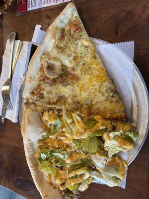 Left is Big Mac slice; right is Green Chile slice