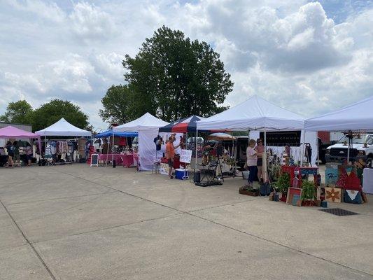 Some of the open air vendors