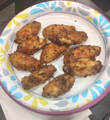 melted butter in a bowl & added Garlic powder & onion powder & stirred it up and brushed 1 side. Hubby flipped & brushed them. so dang good.