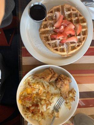 4 Fried Chicken and Waffle Hash Browns