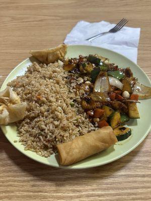 Kung Pao chicken dinner combo