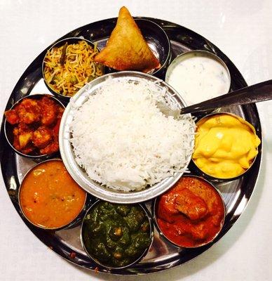 Thali plate ! Yum :)