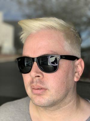 Blonding with cut