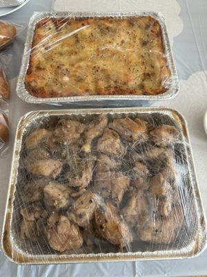 Chicken Adobo and Meat Lasagna