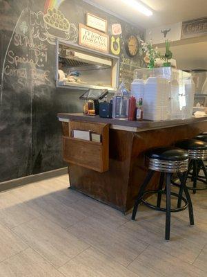 Cute chalkboard area!