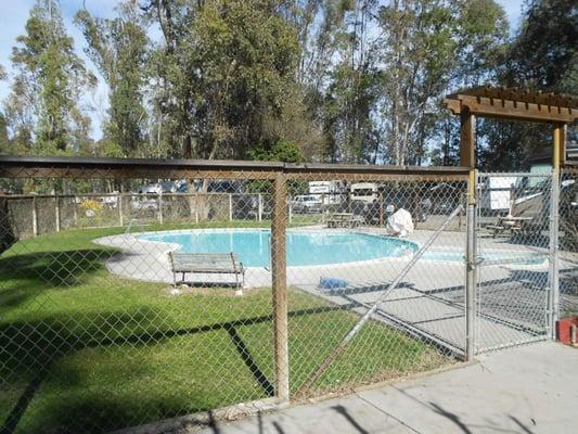 Sparkling clear pool--closed this time of year