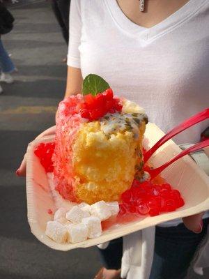 Strawberry Passion Fruit Shaved Ice