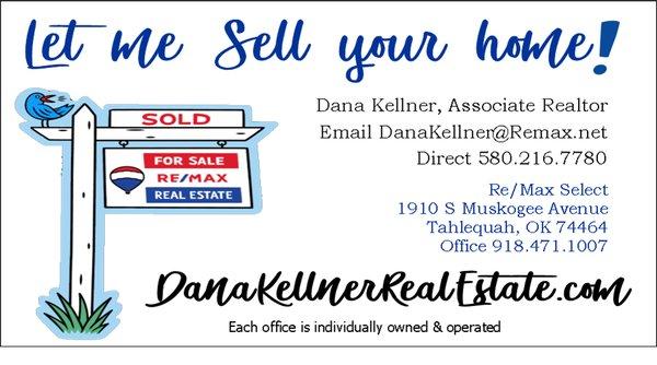 I can sell your home! Or land. Or business..