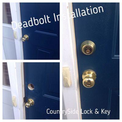 Deadbolt installation