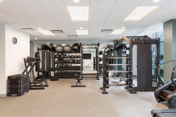 Fully-equipped, 24-hour fitness center