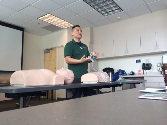 Awesome instructor with a great sense of humor to keep the class engaged during the entire 3 hour BLS CPR course.