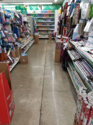 You can hardly make it out, but there is crap all over the floor besides the other mess.