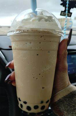 Vanilla Latte with Boba