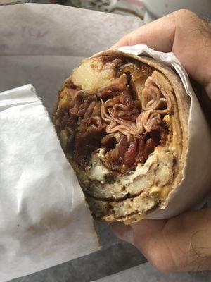 Hungry Man breakfast wrap