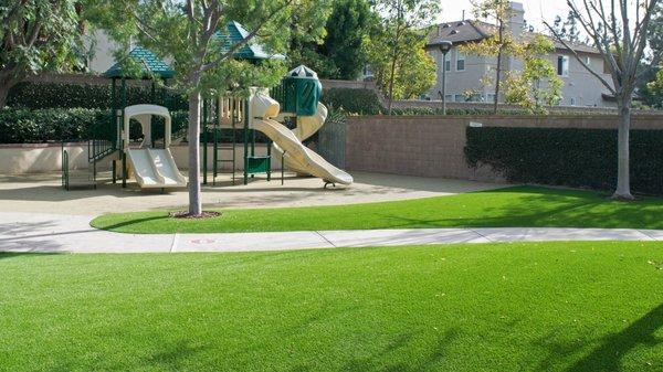 Artificial grass for the perfect playground feel. #Playground Turf.