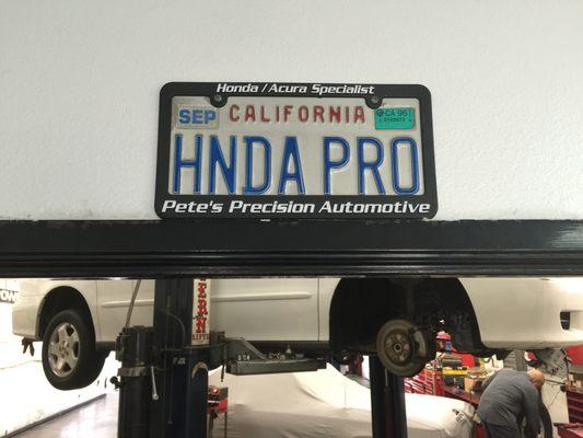 Not just a Honda Pro. Also Lexus, Toyota, and Acura!