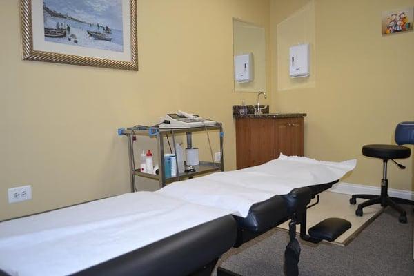 Many private large treatment rooms.