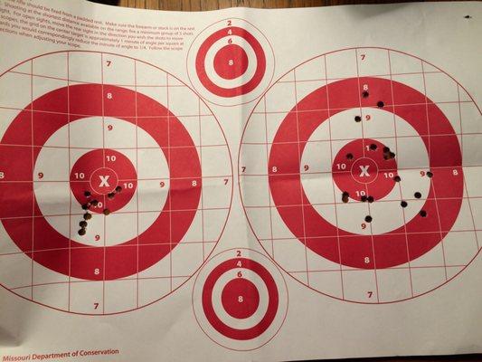 Not too shabby for my first time! My shots are on the right.