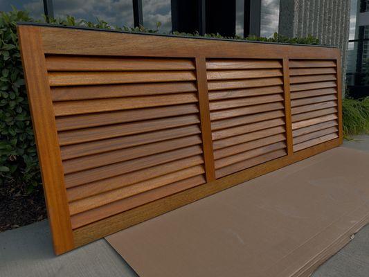 Bahama Shutter in African Mahogany