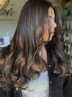 Caramel balayage