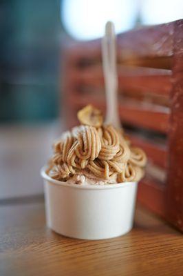 Mont-Blanc over Condensed Strawberry Ice Cream