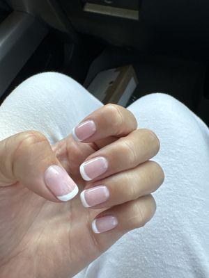 Gel French manicure