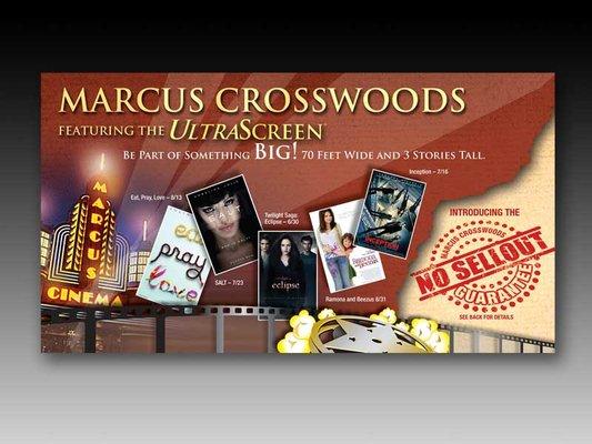 Print design for Marcus Cinema campaign.