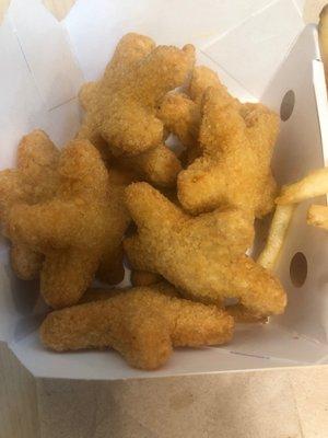 Chicken stars are delicious