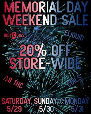 Our upcoming 2021 Memorial Day Sale!