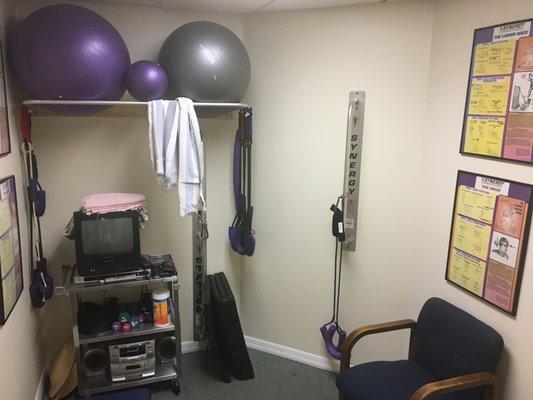 Physical Therapy using the Synergy Therapeutic Systems.