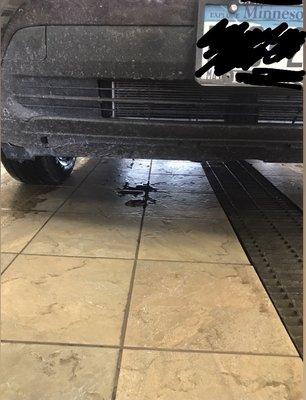 Oil dripping out of my car after my oil change