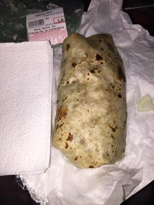 Carne asada burrito