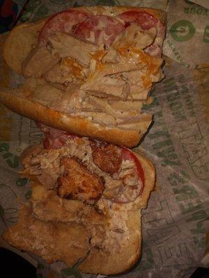 ChickenBACONranch sub without BACON.