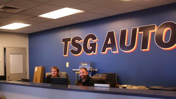 Welcome to TSG Auto Service Department, Call to schedule your oil change or other service needs today.