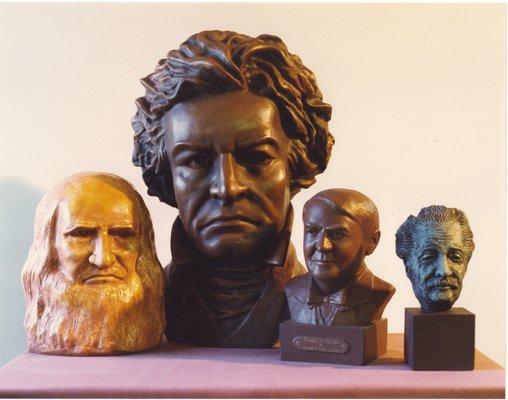 The Genius Series / The Masters Busts / Tributes to the best of human achievers / www.RobertTothSculptor.com