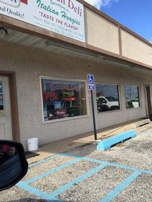 Located in a strip mall. No eating space, but great carry out!