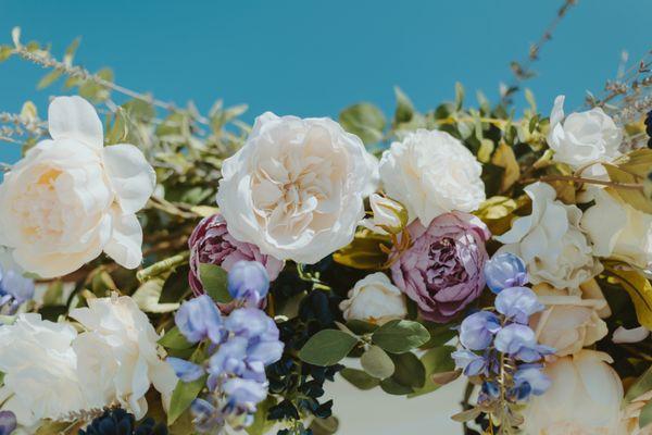 The flowers on our arch