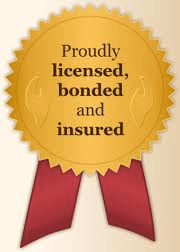 We are licensed, bonded, and insured for your peace of mind.