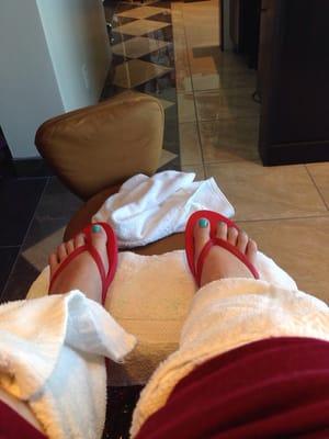 Spring time pedicure.