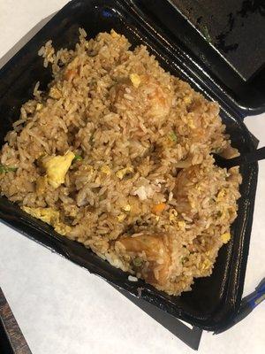 Shrimp Fried Rice! Omg...Flavorful, perfectly cooked and nice size portion.. i have food for days