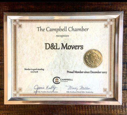 Proud members of "The Campbell Chamber"