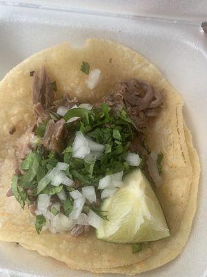 Lamb taco